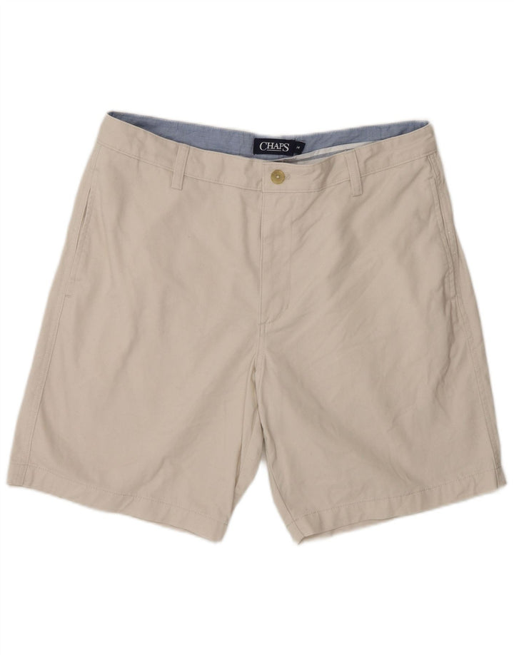 Chaps Herren-Chinoshorts W34, Größe L, Beige, Baumwolle