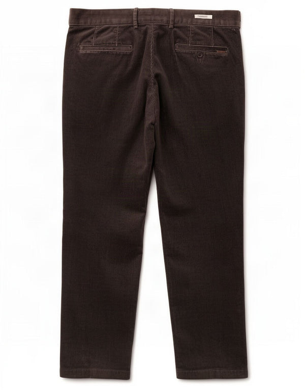 Marks & Spencer Mens Straight Corduroy Trousers W36 L29 Grey Cotton