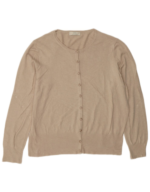 Marks & Spencer Damen Strickjacke Pullover UK 20 2XL Beige Viskose