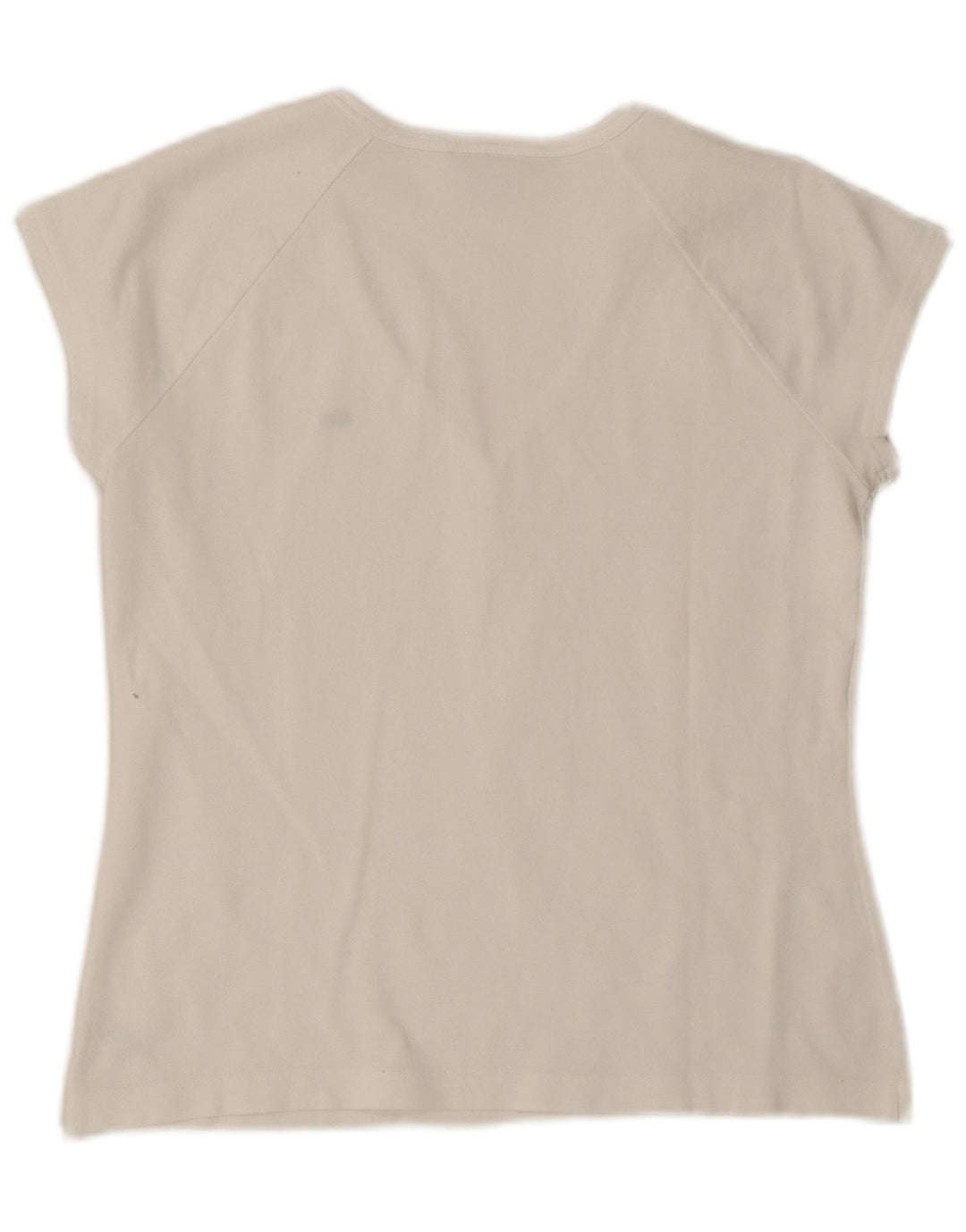 Lacoste Damen T-Shirt Top Größe 44 Große weiße Baumwolle