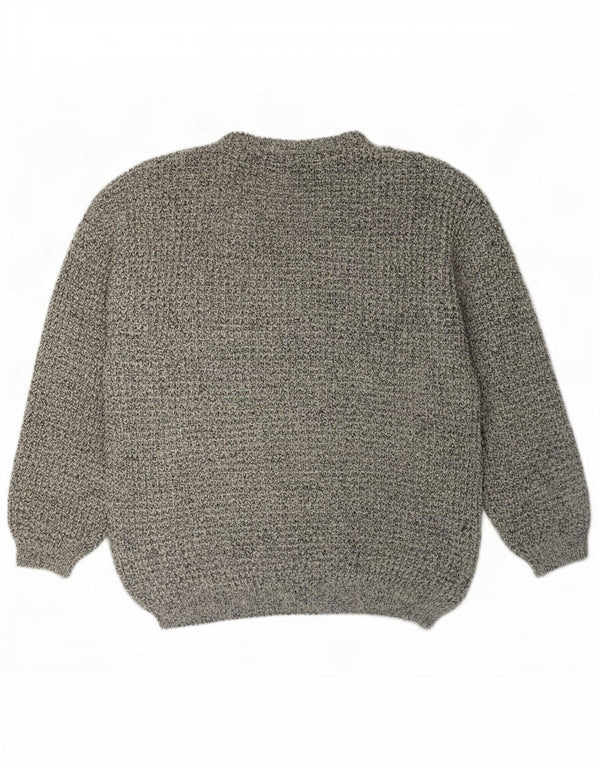 Lee Herren-Pullover mit U-Boot-Ausschnitt, XL, Grau meliert