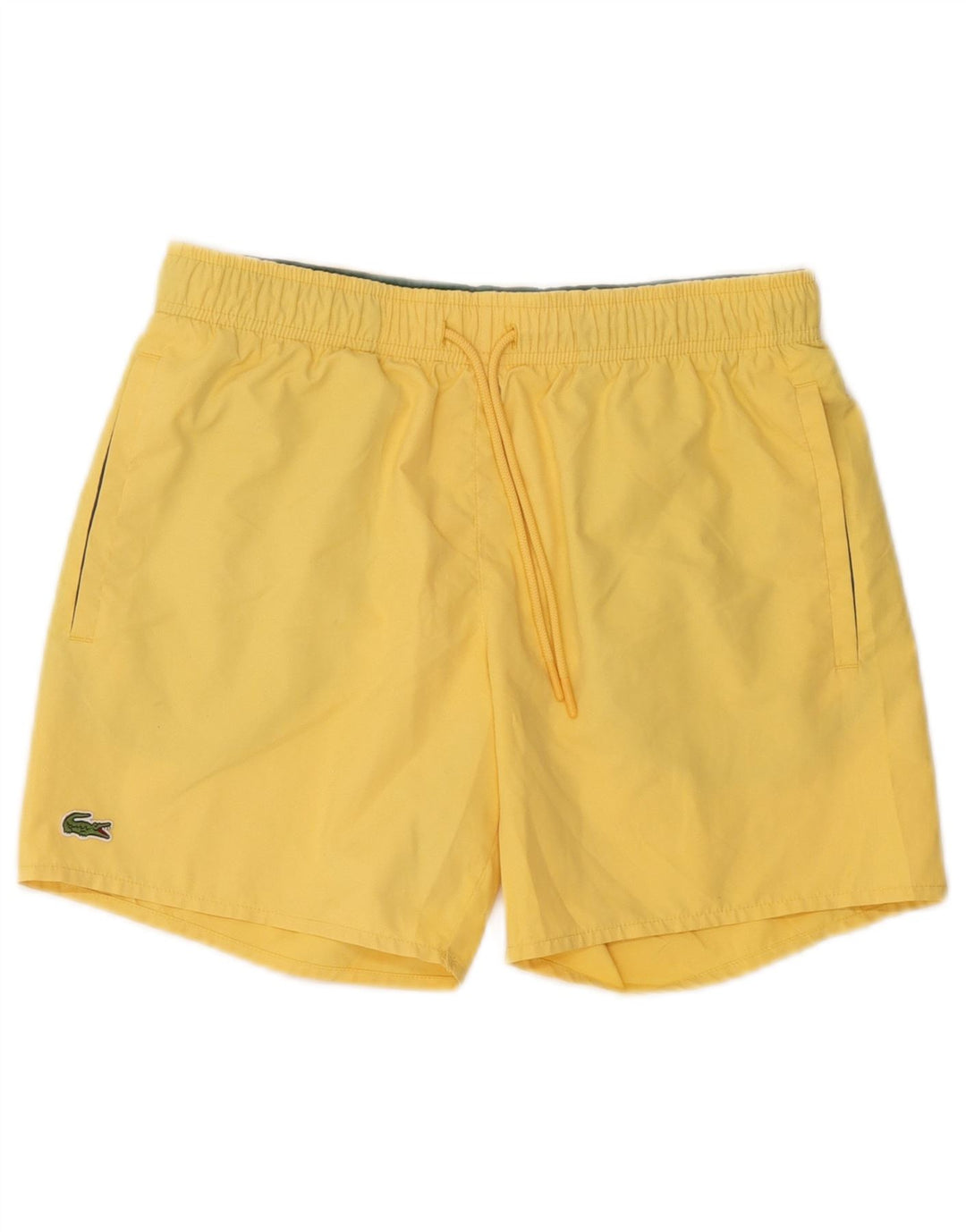 Lacoste Damen Badeshorts UK 10 Small Gelb Polyester
