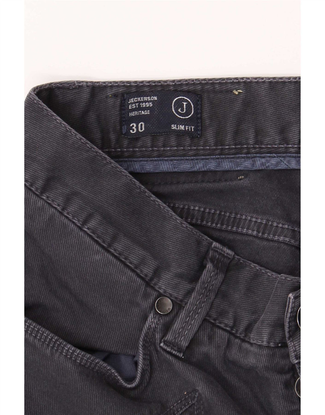 Jeckerson Herren Slim Jeans W30 L31 Graue Baumwolle