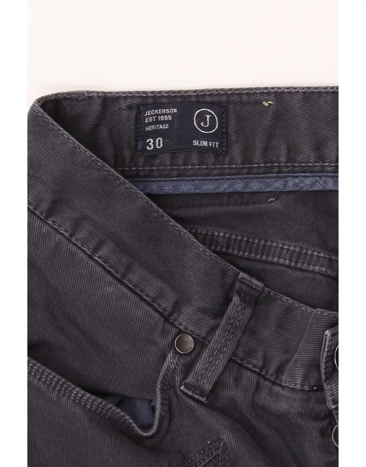 Jeckerson Herren Slim Jeans W30 L31 Graue Baumwolle