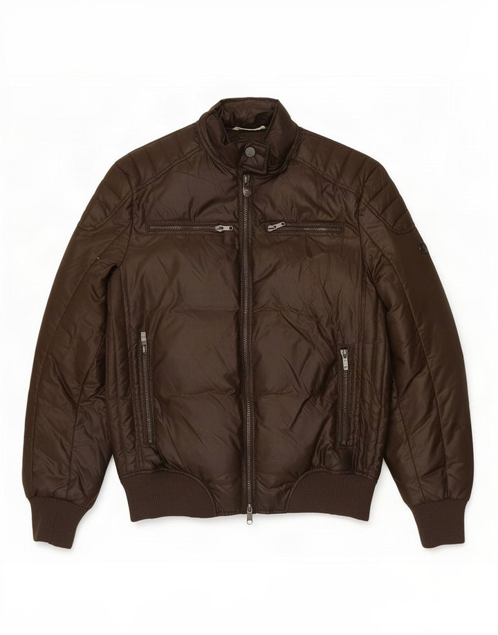 Brooksfield Herren Wattierte Jacke IT 50 Large Braun Polyester