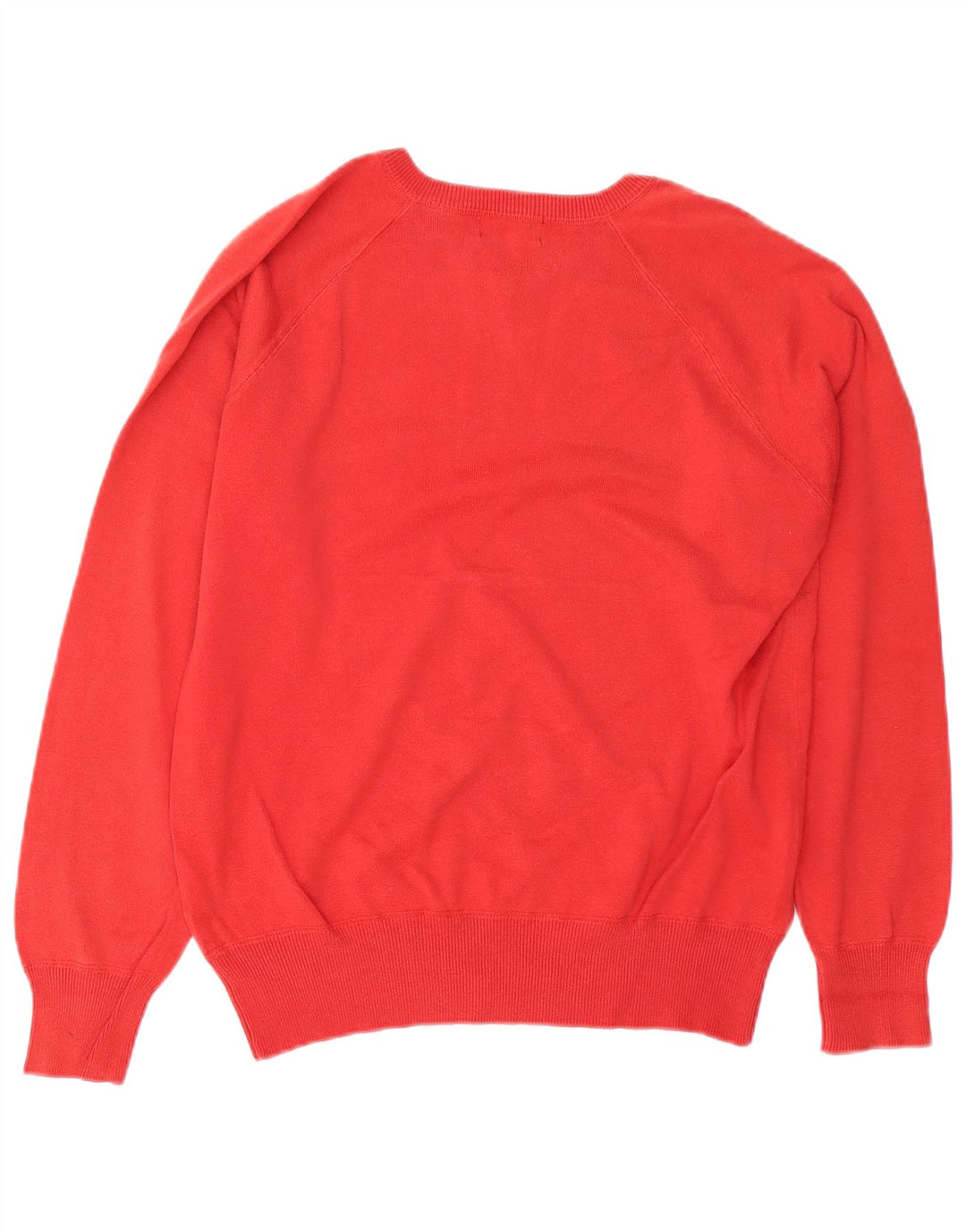 SERGIO TACCHINI Herren-Pullover mit V-Ausschnitt aus mittelroter Baumwolle