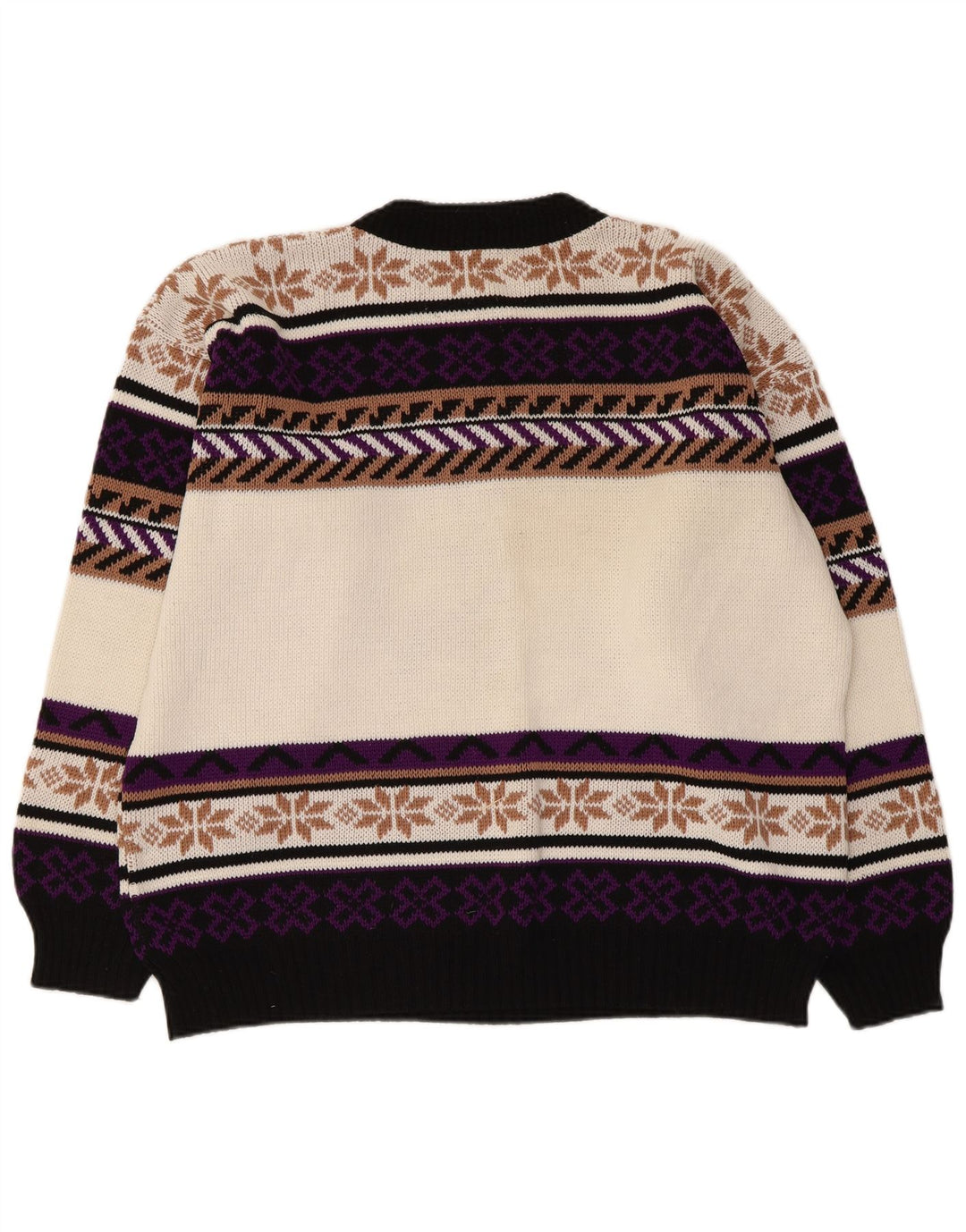 Vintage Herren Rundhalspullover Pullover XL Mehrfarbig Fair Isle