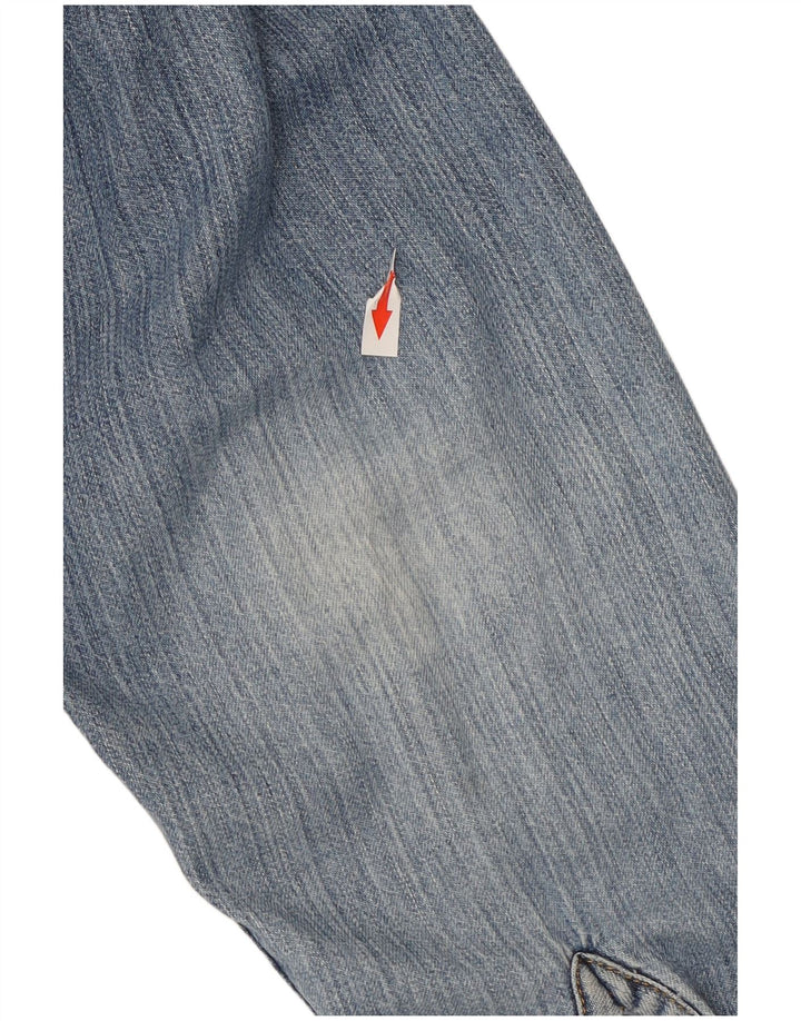 Lee Herren-Jeanshemd aus mittelblauem Nylon