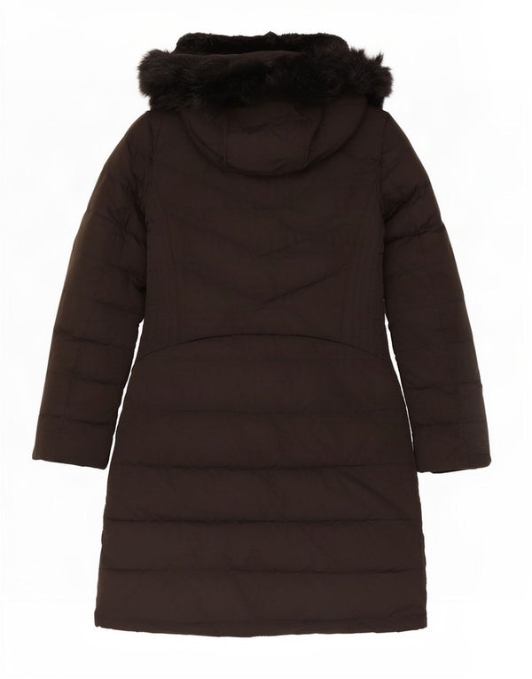 Zara Damen Kapuzenmantel, gepolstert, UK 12, Mittelschwarz, Polyester