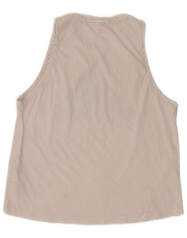 Adidas Damen Graphic Vest Top UK 12/14 Mittelweiße Baumwolle