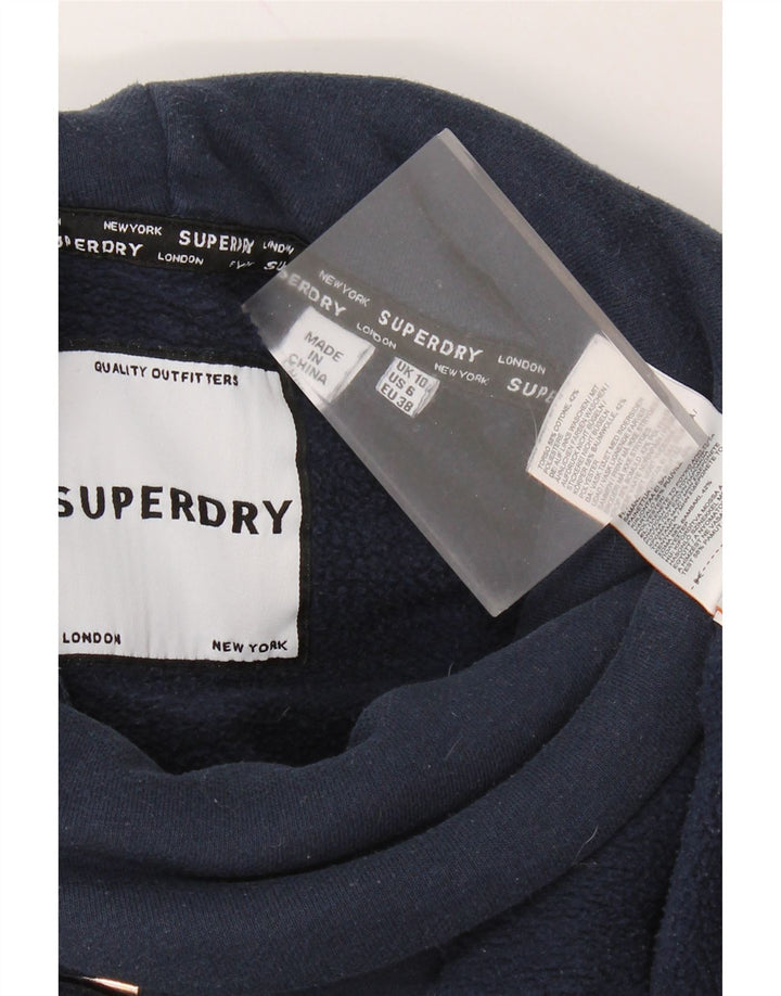 SUPERDRY Übergroßer Grafik-Sweatshirtpullover für Damen, Gr. 10, Marineblau
