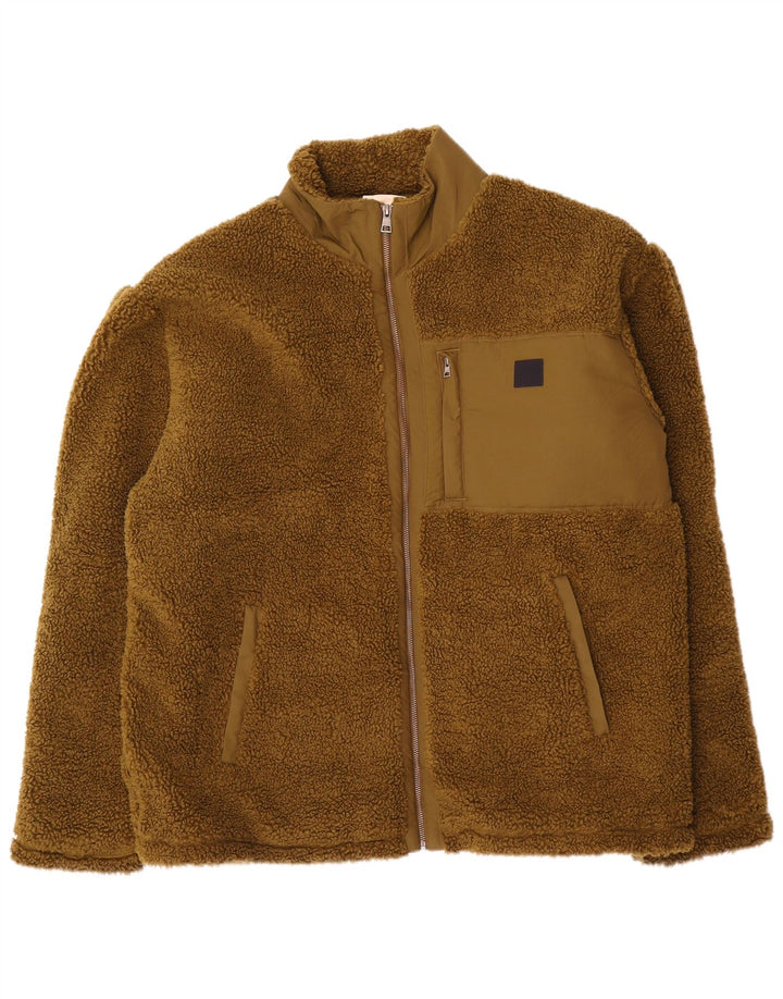 Gant Herren Fleecejacke UK 46 3XL Khaki Polyester