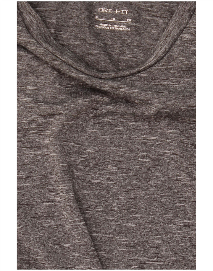 Nike Herren Dri Fit Top Langarm XL Grau meliert