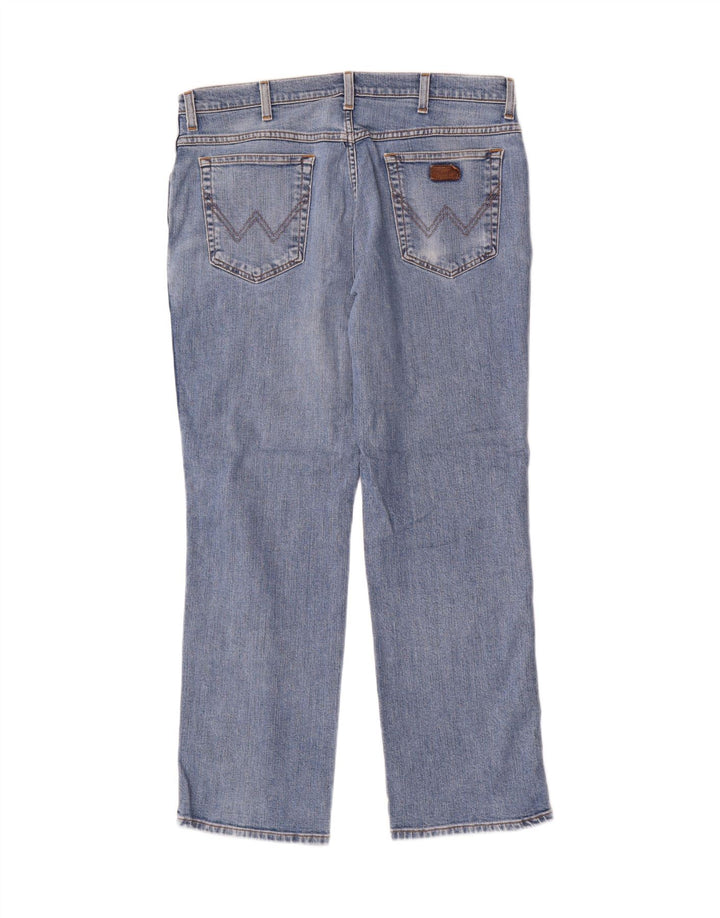 Wrangler Herren Texas Stretch Straight Jeans W36 L30 Blaue Baumwolle