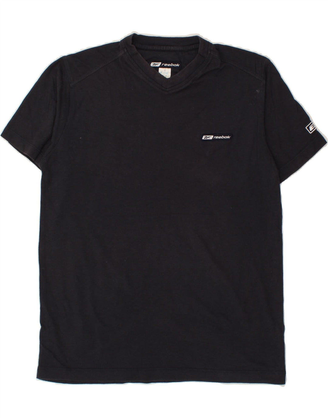 REEBOK Mens T-Shirt Top Medium Navy Blue Cotton Vintage Reebok and Second-Hand Reebok from Messina Hembry 