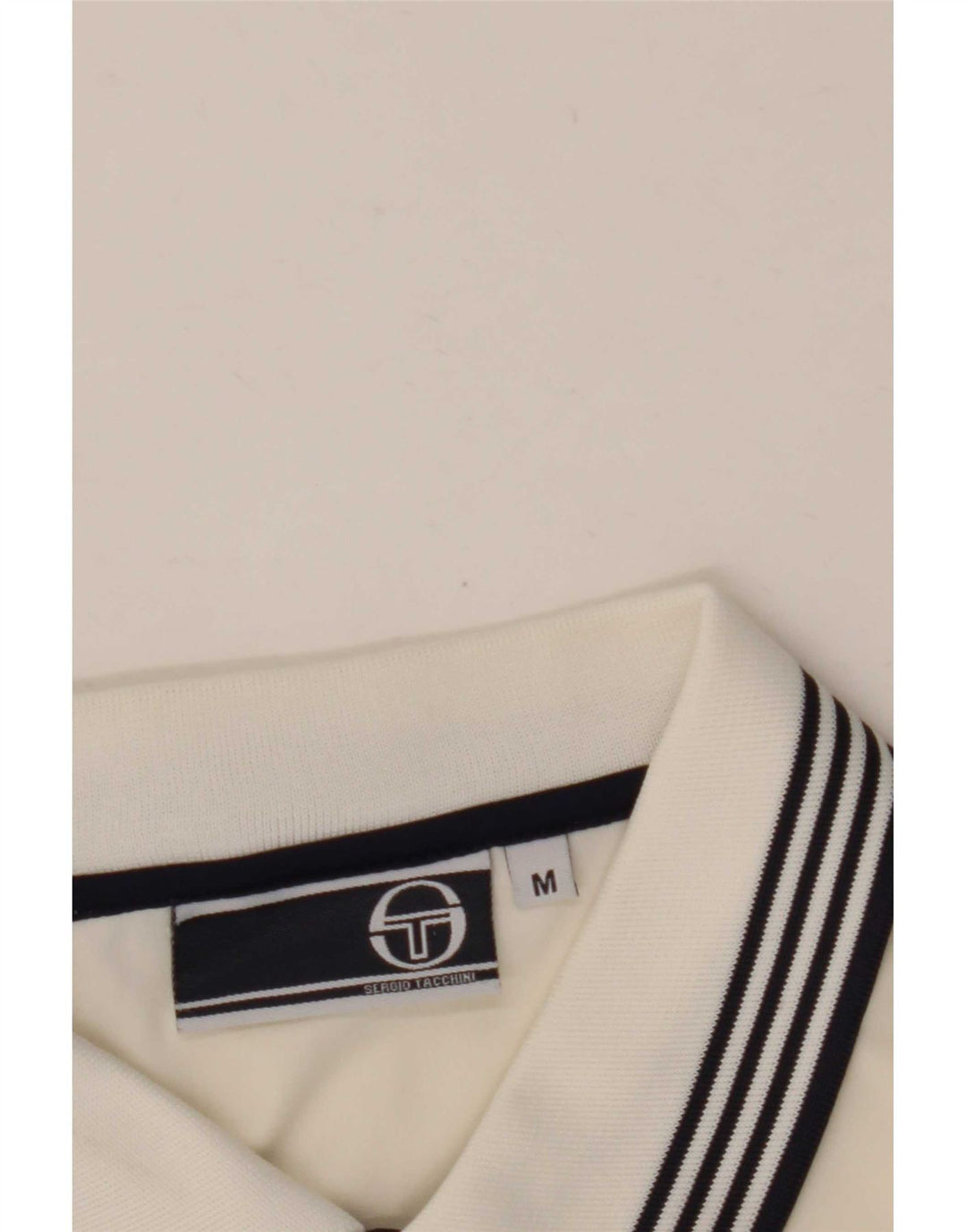 Sergio Tacchini Herren-Poloshirt, Mittelweiß, Farbblock