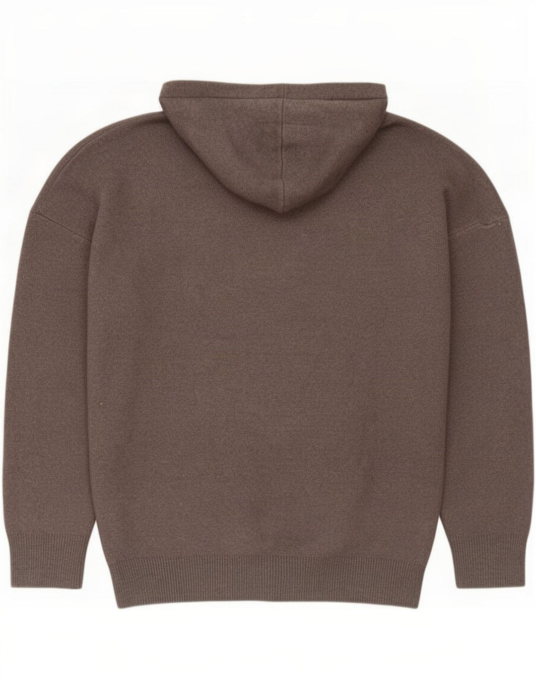 Zara Herren-Pullover mit Kapuze, mittelgraue Viskose