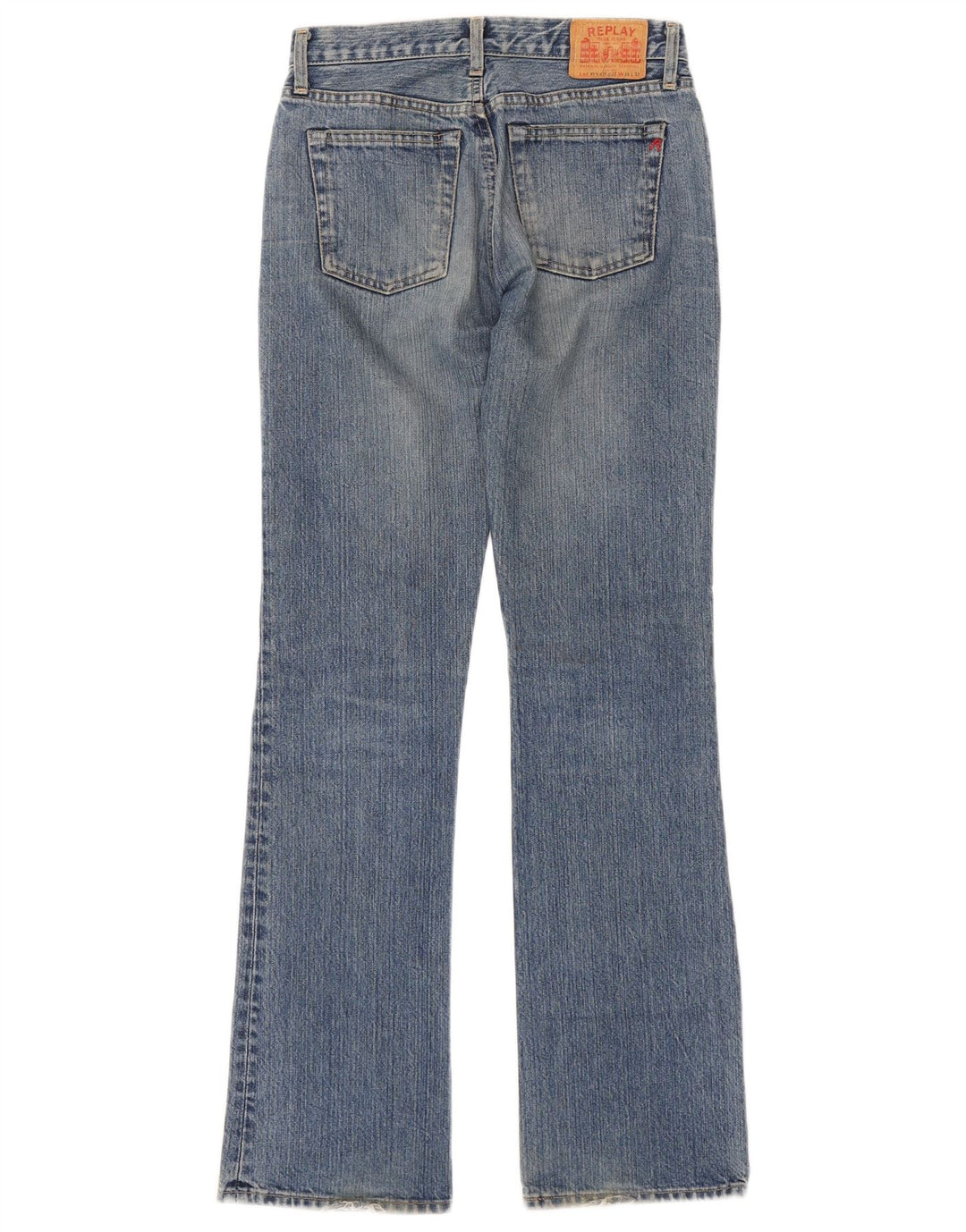 Replay Damen Bootcut Jeans W26 L32 Blaue Baumwolle