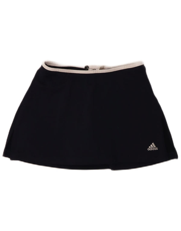 Adidas Womens Climalite Skort UK 10 Small W28 Navy Blue Nylon