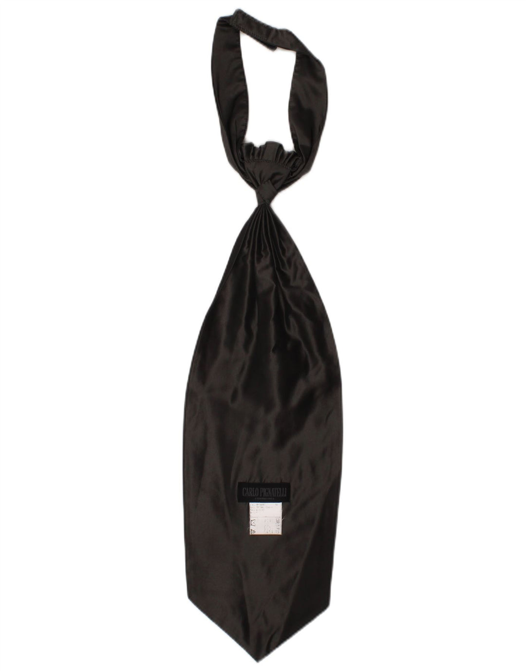 CARLO PIGNATELLI Mens Cravat One Size Grey Silk Classic