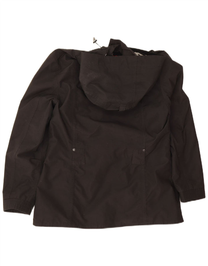 Wellensteyn Womens Hooded Utility Jacket UK 14 Mittelschwarzes Polyamid