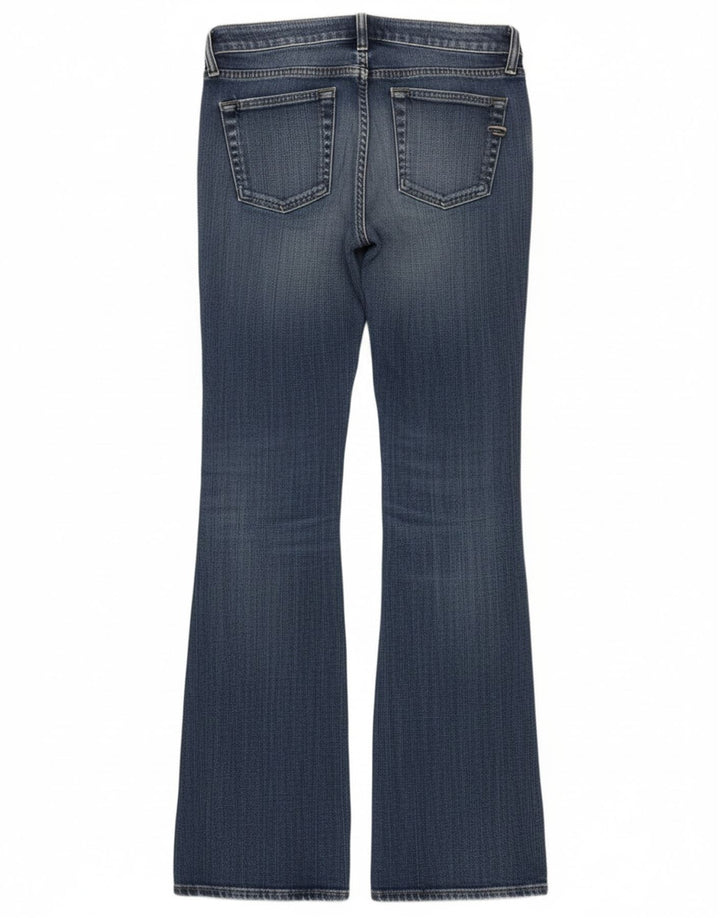 Diesel Damen Bootcut-Jeans im Used-Look mit niedriger Taille, W25, L33, blaue Baumwolle