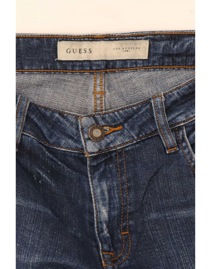 Guess Herren Distressed Slim Jeans W27 L28 Blau