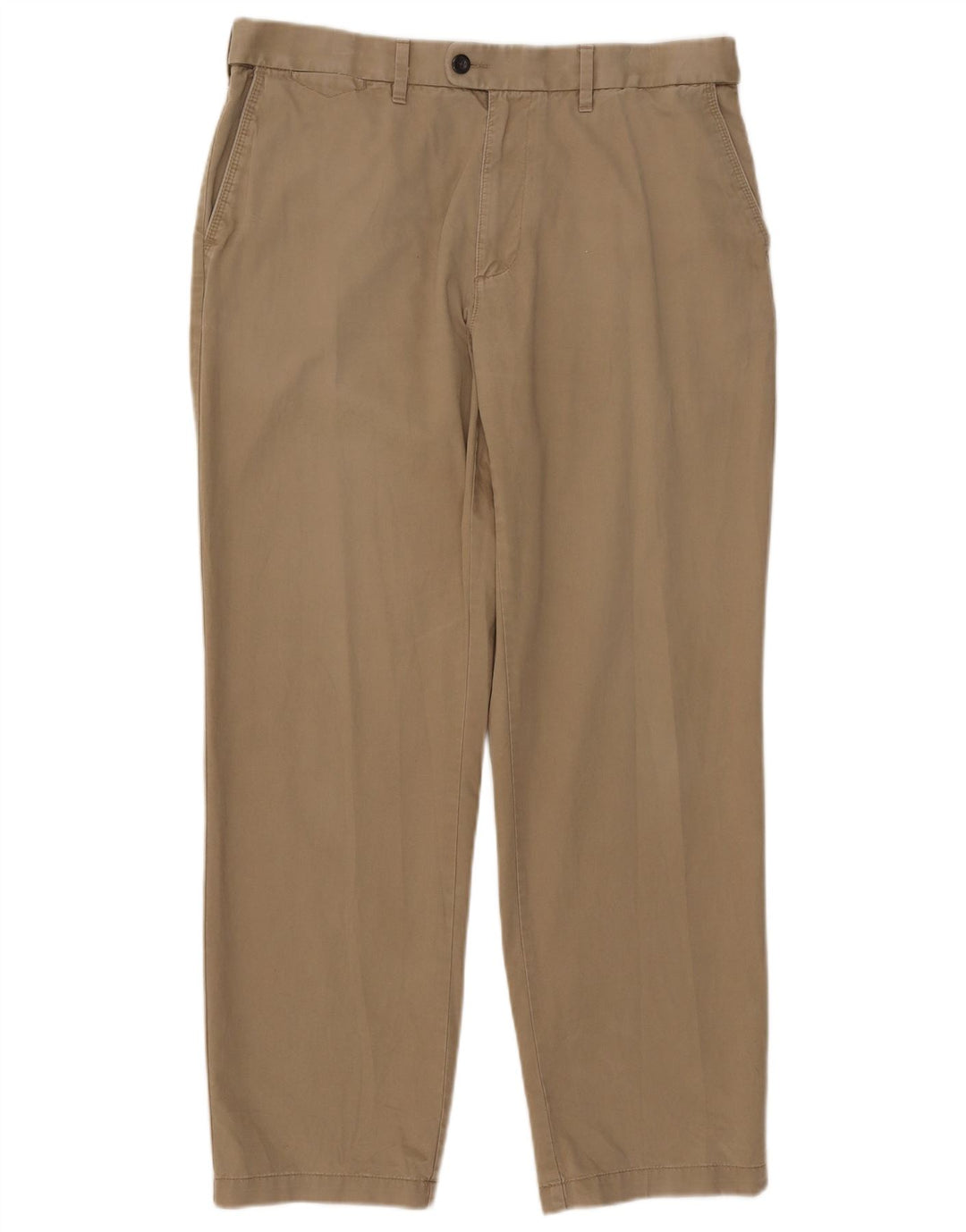 Marks & Spencer Herren-Anzughose in normaler Passform, W36, L31, Beige, Baumwolle