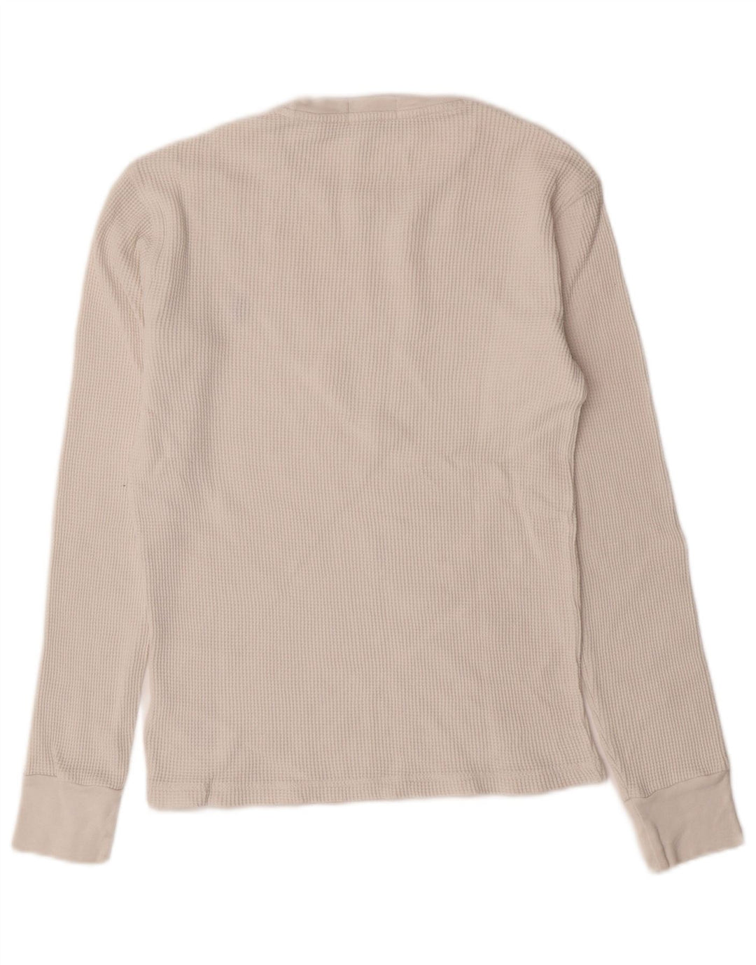 Polo Ralph Lauren Herren-Top, langärmelig, klein, weiße Baumwolle