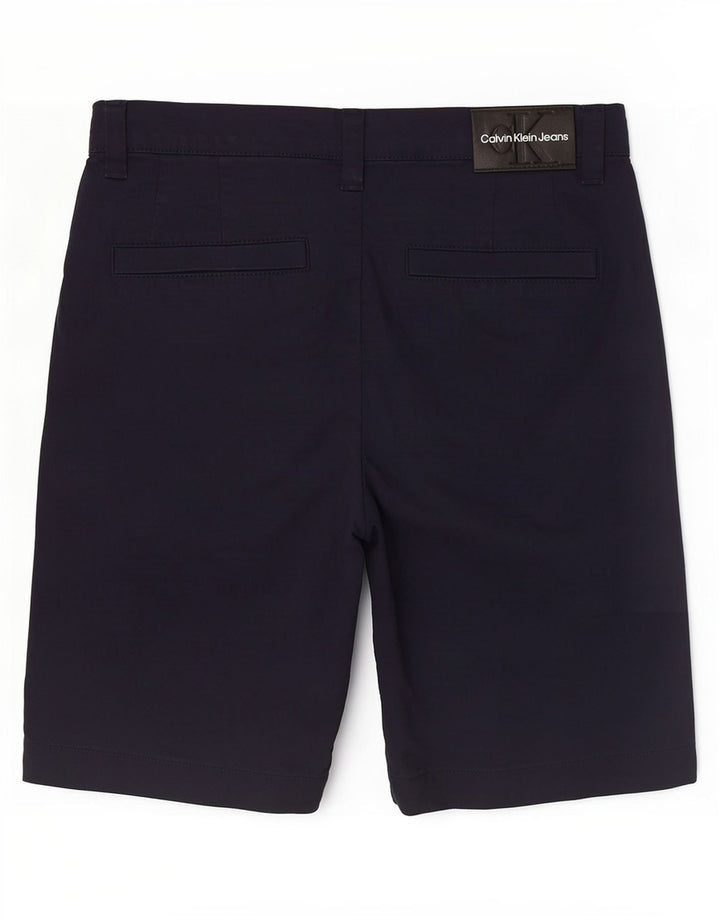 Calvin Klein Herren Chino-Shorts, Größe S, W30, Marineblau, Baumwolle