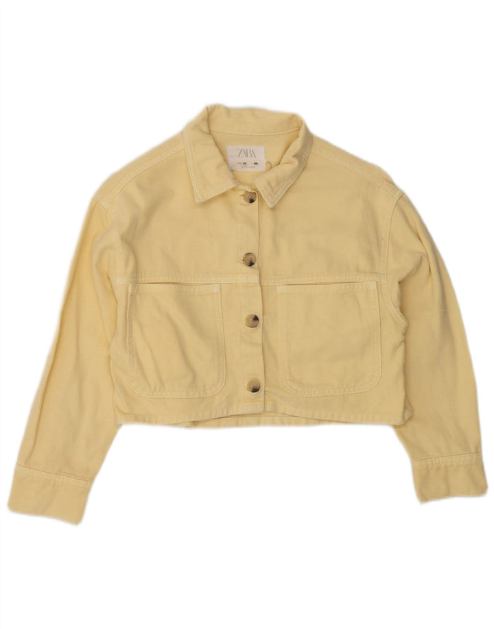 Zara Crop Bomberjacke für Mädchen, 9–10 Jahre, Gelb