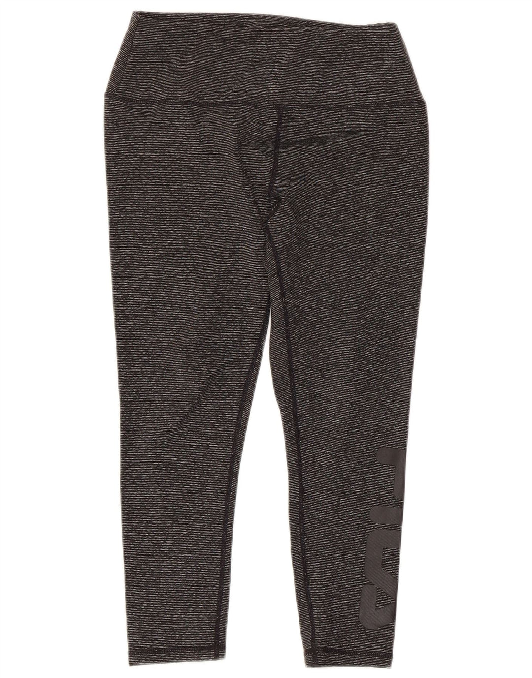 FILA Capri-Leggings mit Grafik für Damen, UK 10, Größe S, grau, Nadelstreifen, Polyester