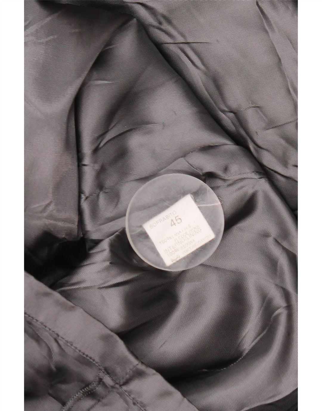 Delia Ferrari Damen-Mantel mit lockerer Passform, IT 45, große graue Wolle