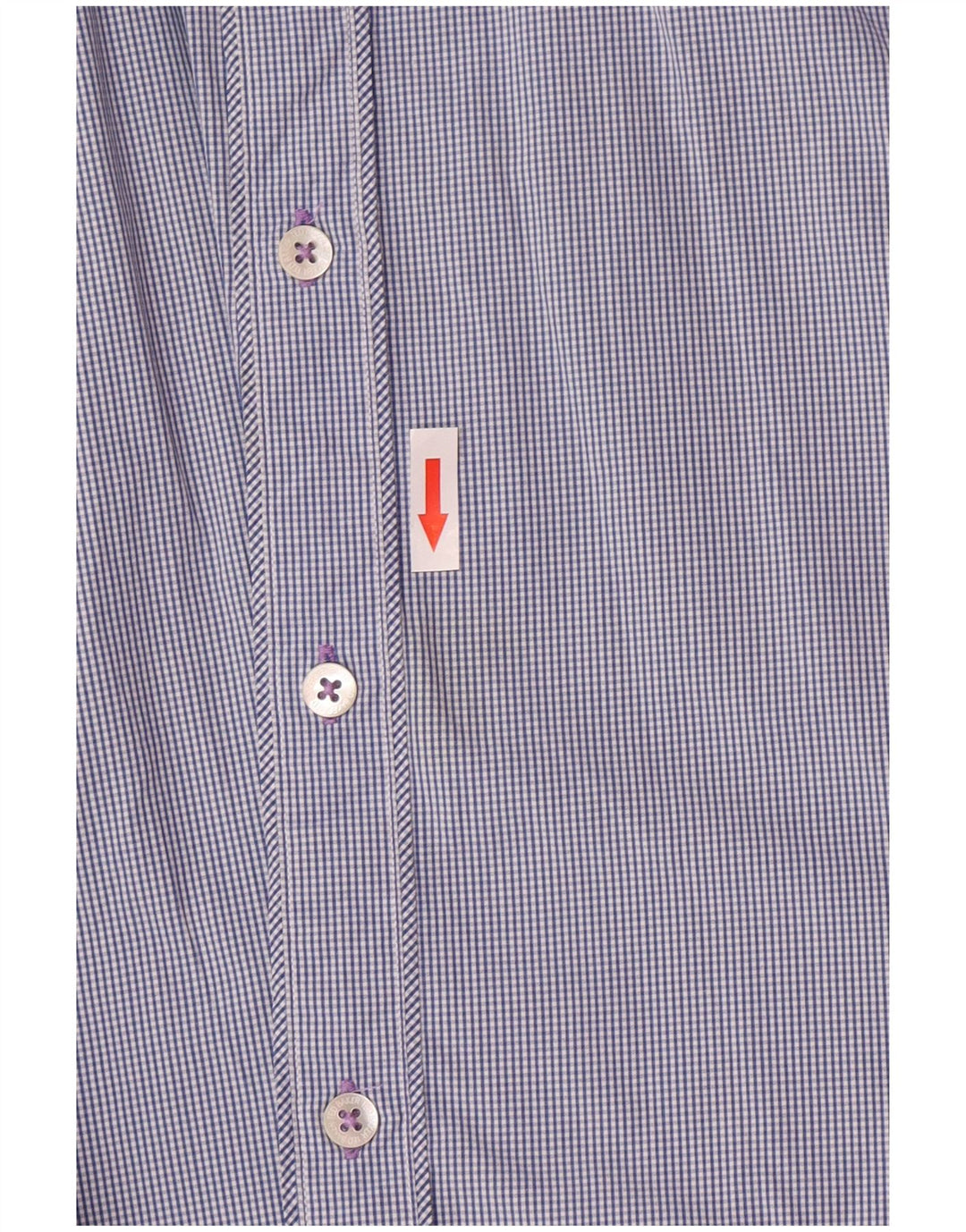 Ted Baker Herrenhemd Größe 6 2XL Marineblau kariert