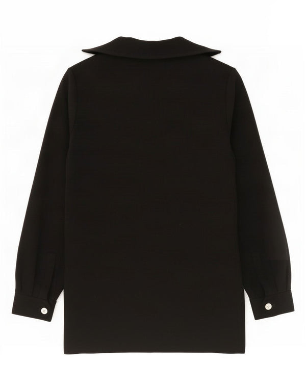 Cadette Damen Langarm-Etuikleid UK 12 Medium Schwarz