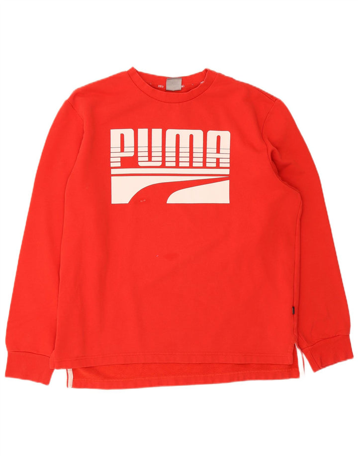 Puma Herren Grafik-Sweatshirt-Pullover Mittelrot