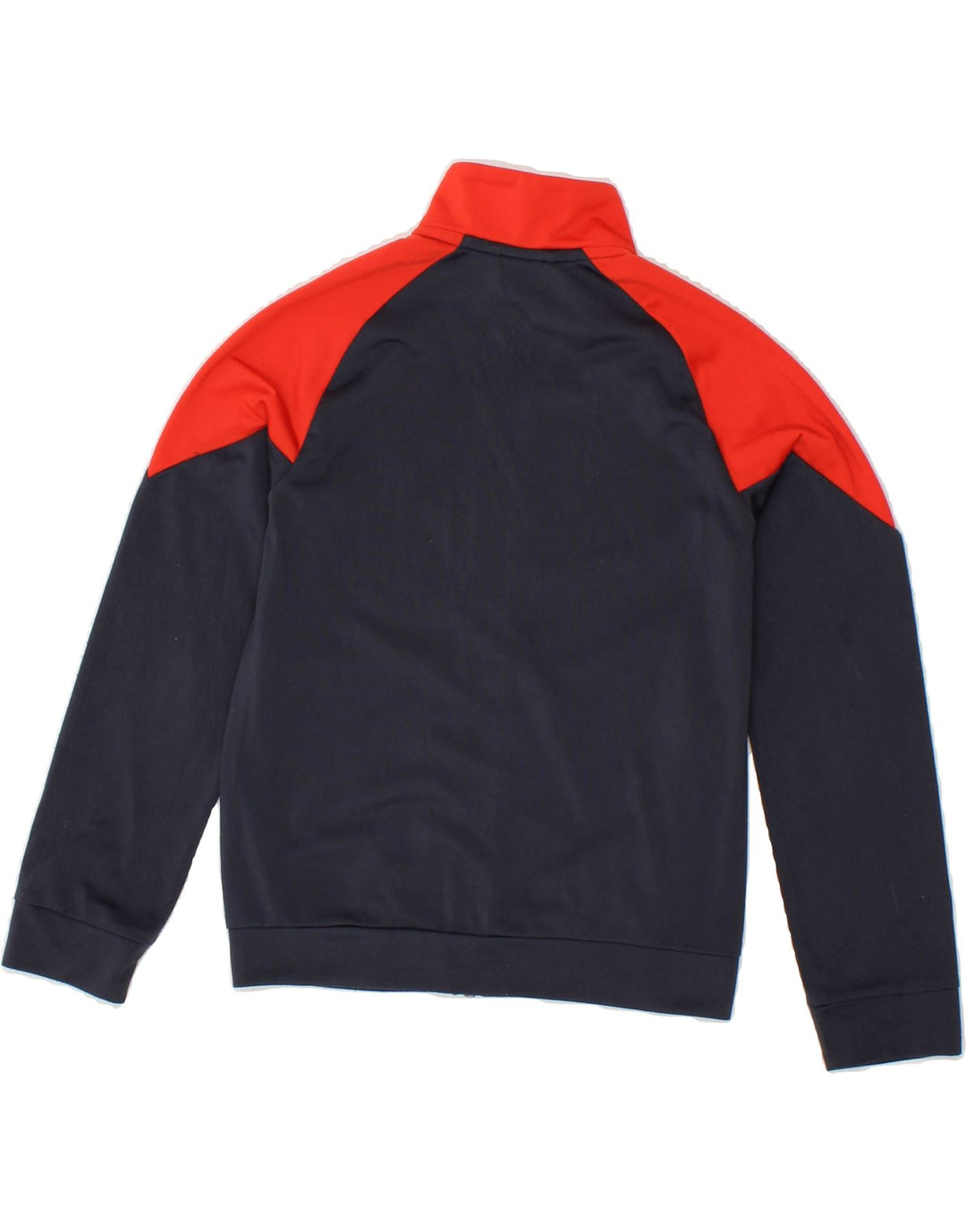PUMA Boys Graphic Tracksuit Top Jacket 9-10 Years Navy Blue Colourblock Vintage Puma and Second-Hand Puma from Messina Hembry 