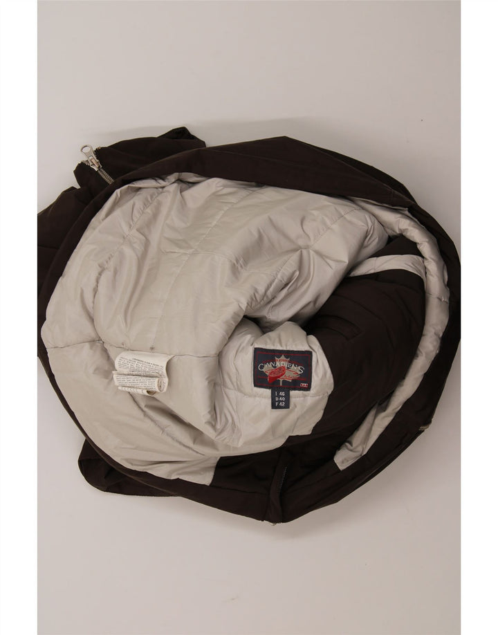 CANADIAN Womens Utility Jacket IT 46 Large Brown Polyester Vintage Canadian and Second-Hand Canadian from Messina Hembry 