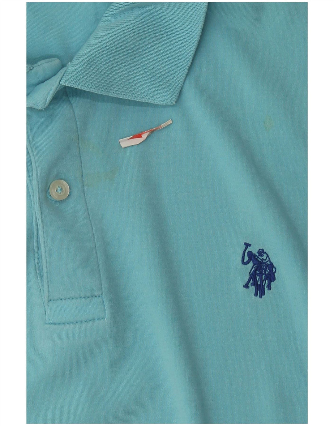 U.S. Polo Assn. Herren-Poloshirt aus mittelblauer Baumwolle