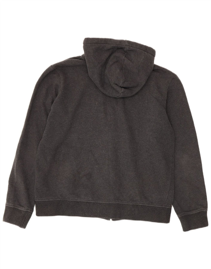 K-Way Herren-Kapuzenpullover mit Reißverschluss, XL, graue Baumwolle