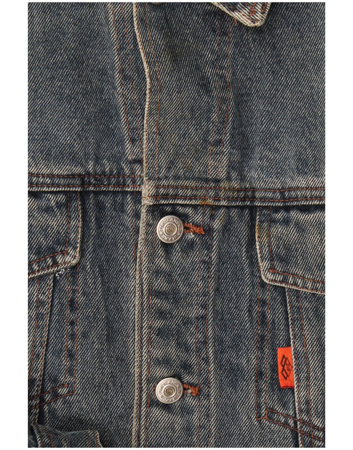 Zip Herren Jeansjacke UK 40 Large Blau