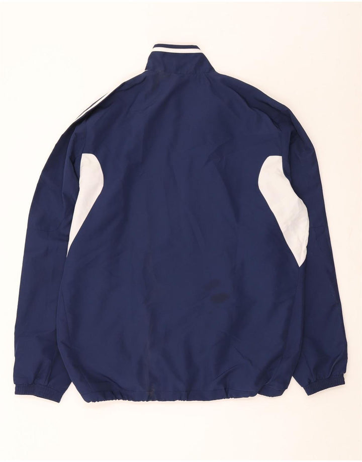 Adidas Herren-Trainingsanzug-Top-Jacke, großes marineblaues Farbblock-Polyester