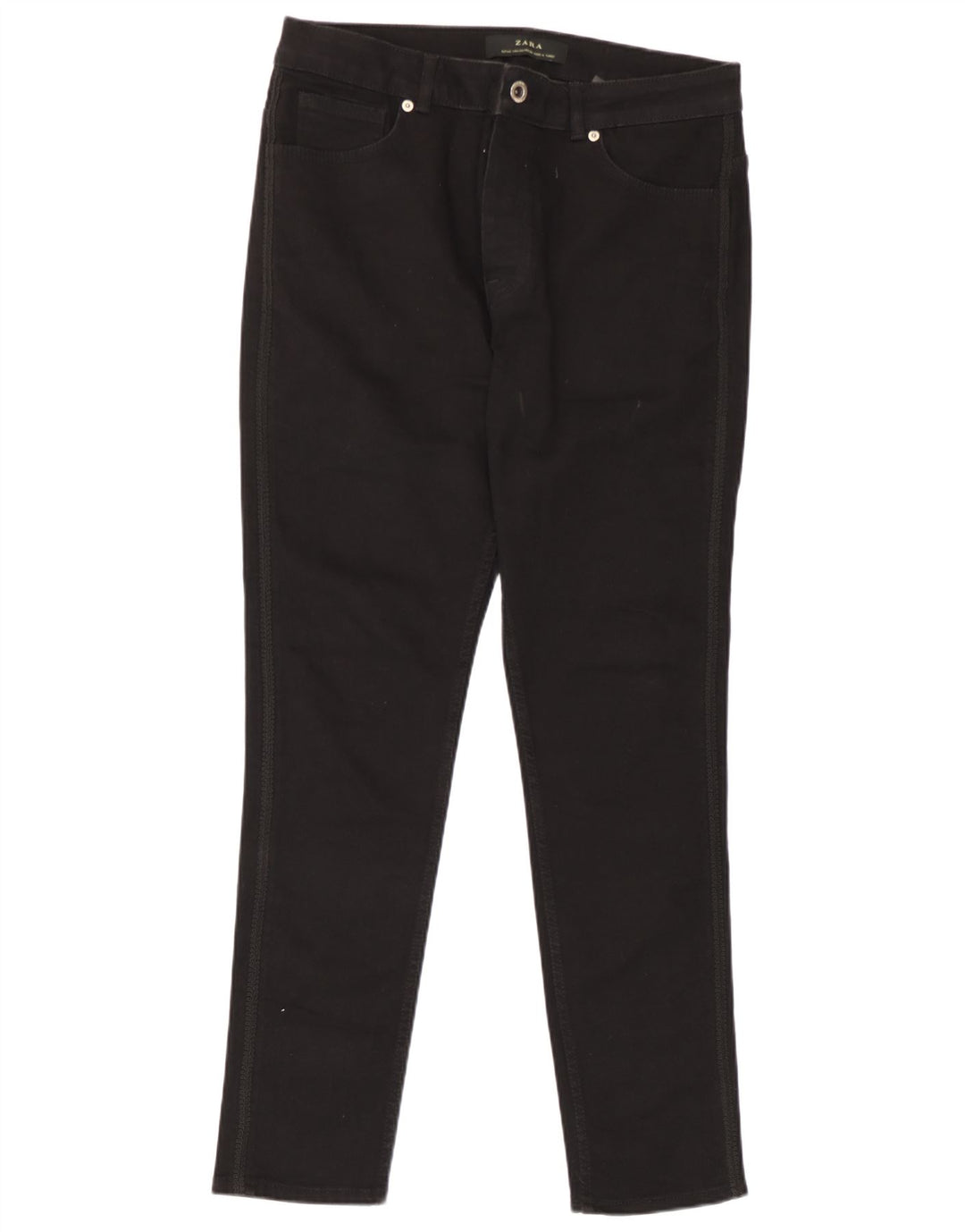Zara Herren Slim Jeans EU 44 Large W34 L29 Schwarze Baumwolle