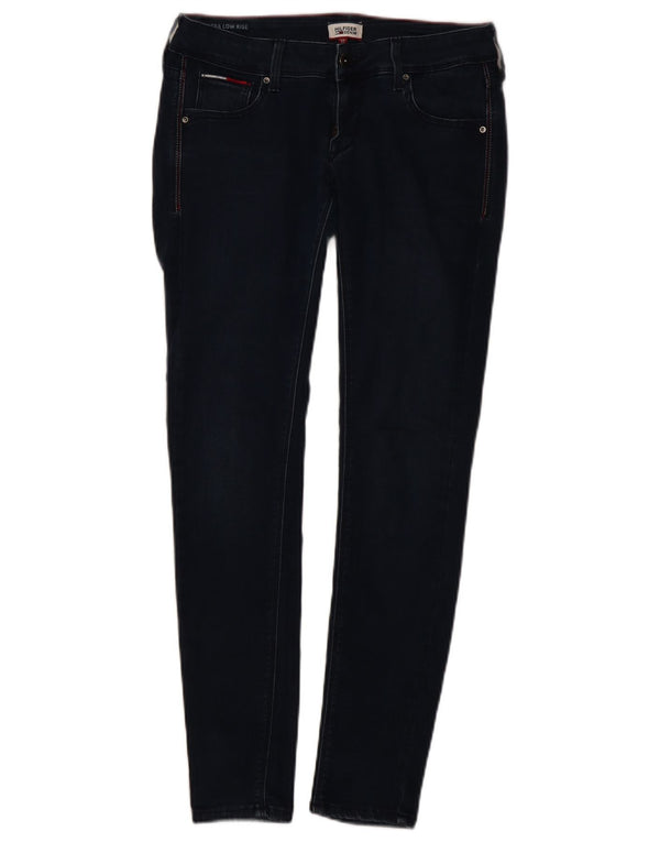 Tommy Hilfiger Damen-Jeans mit niedriger Taille, Röhrenjeans, W27, L30, Marineblau, Baumwolle