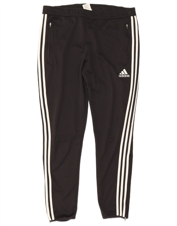Adidas Herren Climacool Trainingshose, groß, schwarzes Farbblock-Polyester