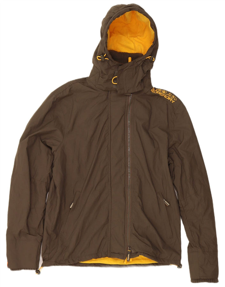 Superdry Herren The Windcheater Graphic Windjacke UK 40 Large Khaki