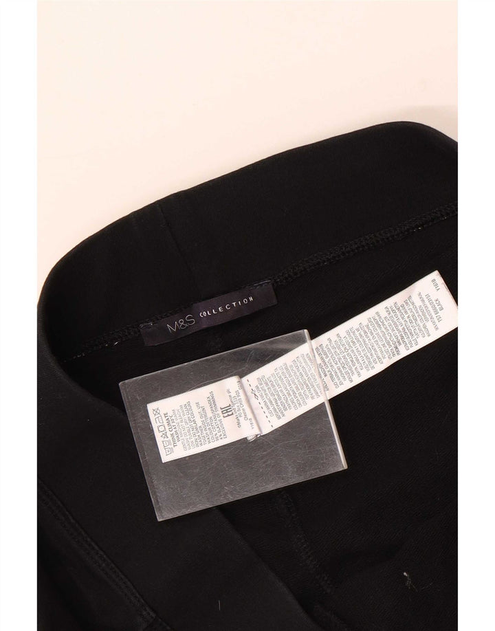 Marks & Spencer Damen-Trainingshose, UK-Größe 12, mittelschwarz, Baumwolle