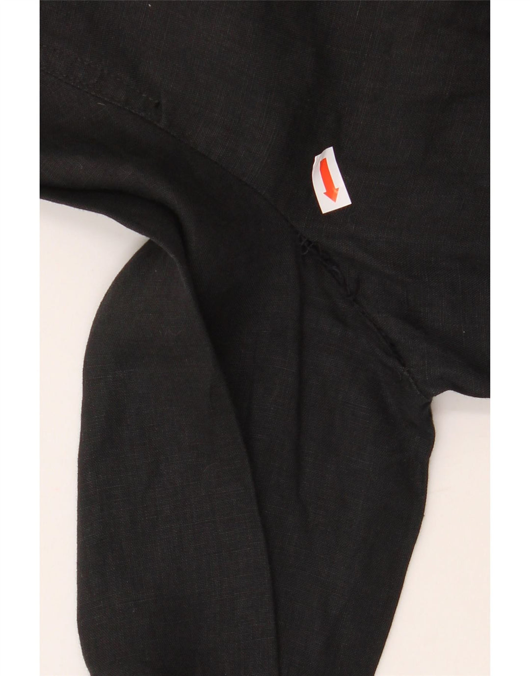 LUISA SPAGNOLI Damen-Hemdbluse in Übergröße, Gr. 10, Größe S, Schwarz, Flachs