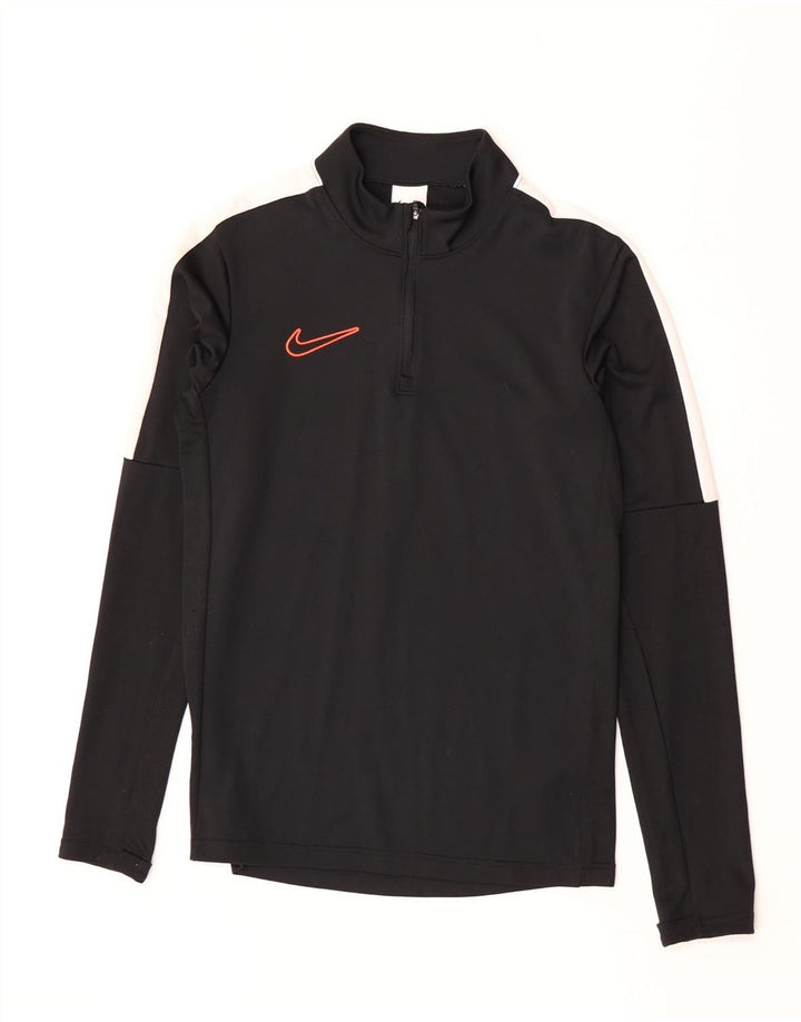 Nike Herren Dri Fit Langarm-Trainingsanzugoberteil XS Schwarz Polyester