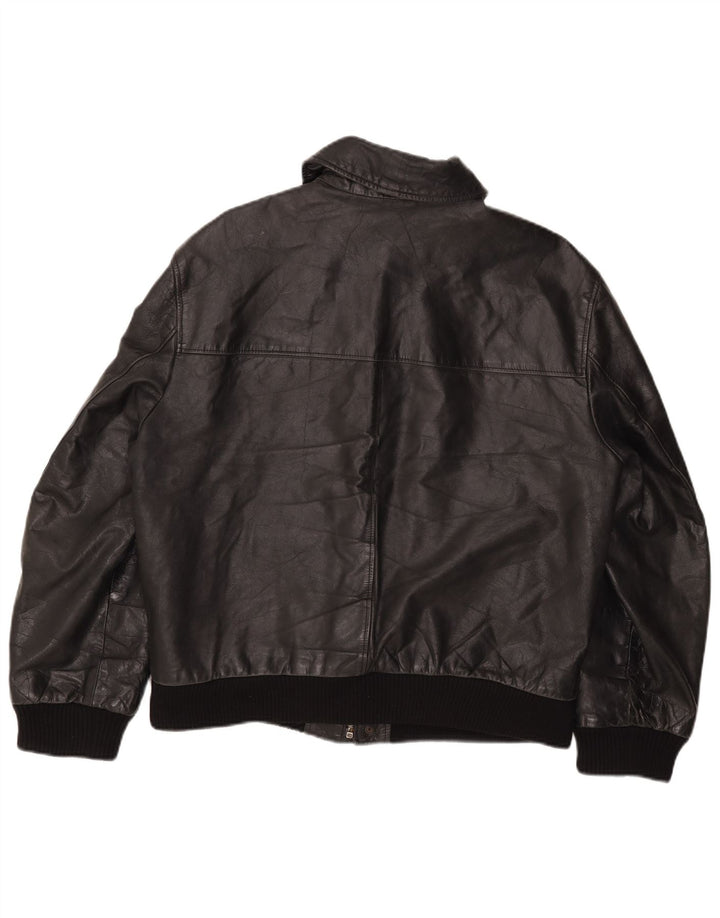 The Bridge Herren Lederjacke IT 50 Large Schwarz